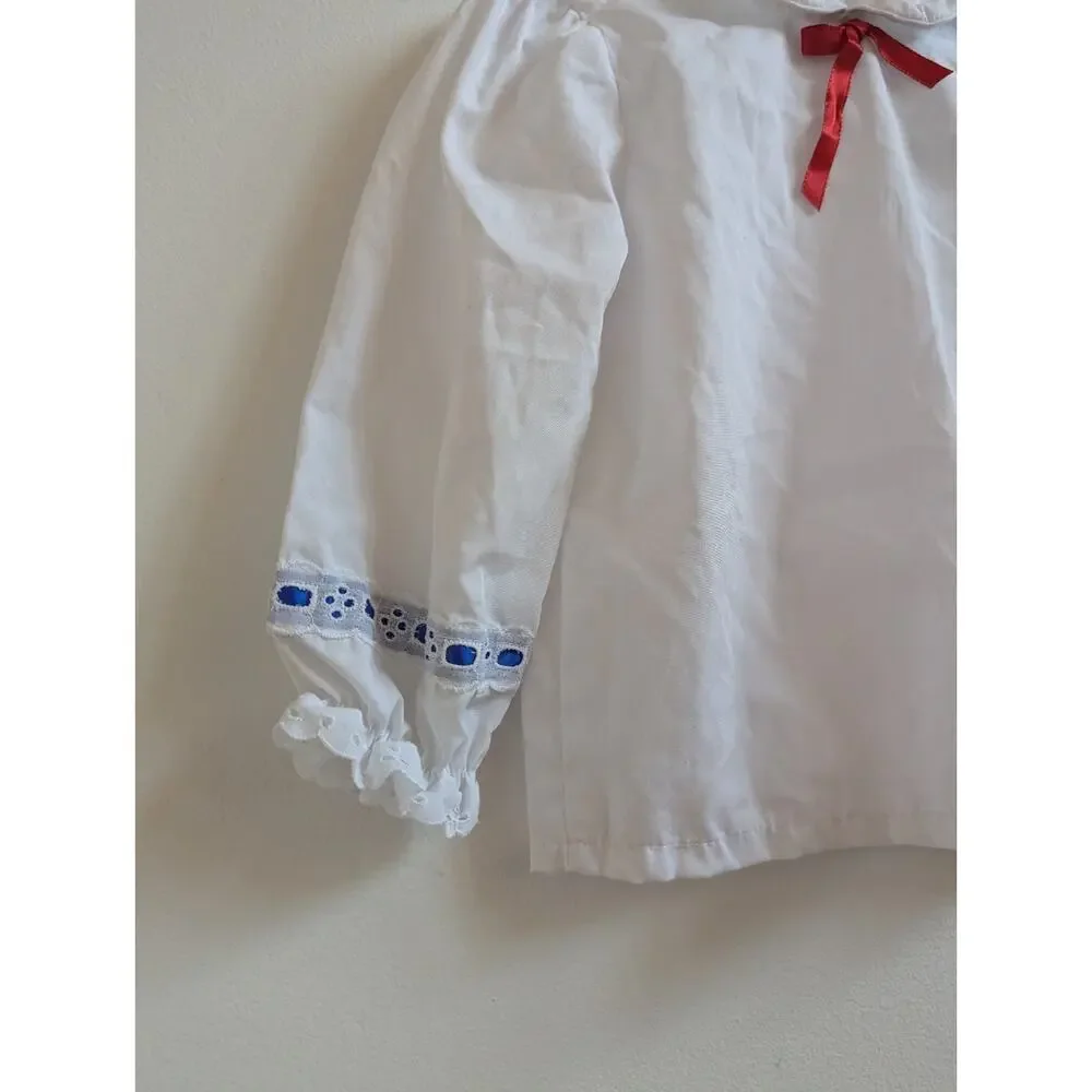 Vtg Chandler Shirt 18-24m White Long Sleeve Layering